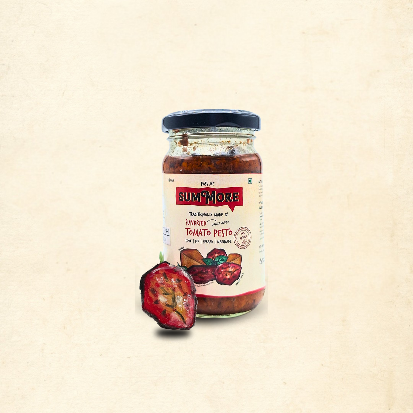 Jar of Sundried Tomato Pesto by Pass Me Summore