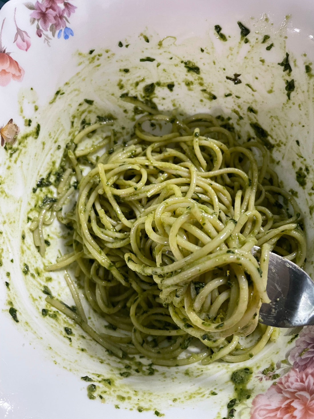 Quick Basil Pesto Pasta!