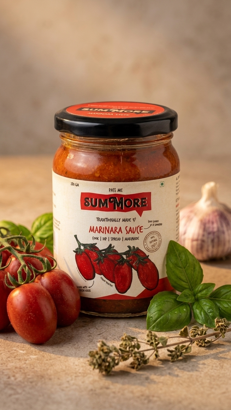 Sunday Marinara Sauce| Pass Me Summore| Italian Peeled Tomatoes | 100% Natural