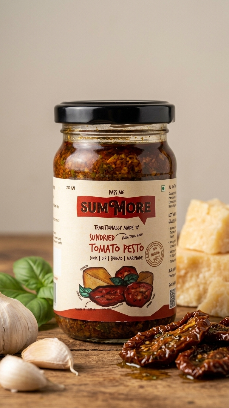Sundried Tomato Pesto | Pass Me Summore| 100% Natural
